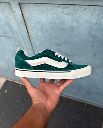 Vans Knu Skool Pig suede green