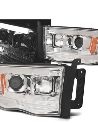 FARI PER DODGE RAM 02-06 CON TUBO LED CROMATO