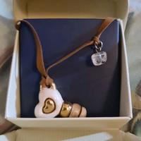 Collana lunga con ciondolo a chiave a forma di cuo