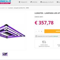 Lumatek - Lampada Led Attis Pro - 200W