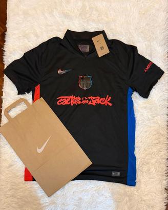 Maglia FC Barcelona Nike Nera Nuova con Cartellino