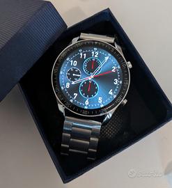 Smartwatch con cinturino in acciaio, impermeabile 