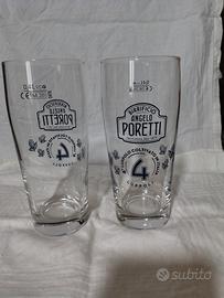 Bicchieri in vetro BIRRA PORETTI 