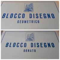 2 Album blocco disegno vintage anni 40 50 Fabriano