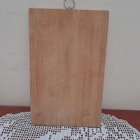 Tagliere rettangolare in legno con gancio in accia