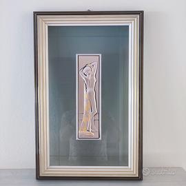 QUADRO CAPEZZALE VINTAGE STUDIO OTTAVIANI ARGENTO