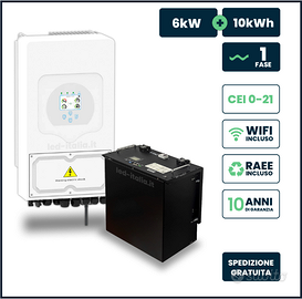 KIT INVETER DEYE 6kW + BATTERIA 9.6kW