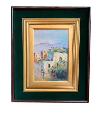Quadro, Casolare Olio su compensato 21x31,5 cm