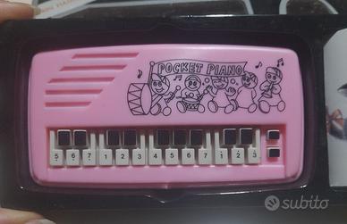 Lotto 3 mini pianole vintage con confezione