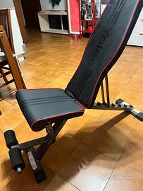 Panca e due set di manubri con pesi