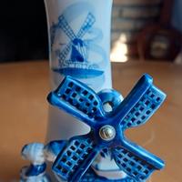 vaso Delft blu Olanda con mulino 