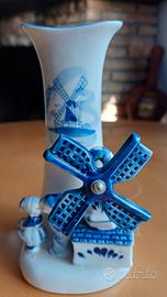 vaso Delft blu Olanda con mulino 