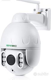 Telecamera WiFi SV3C 1080P PTZ, Zoom Ottico 5X,
