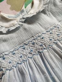 Abito bambina ricamo a mano