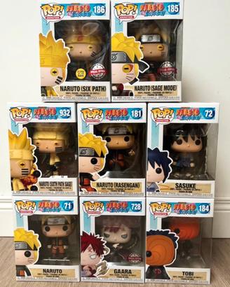 Lotto funko pop naruto