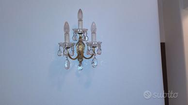 applique  a gocce i cristallo