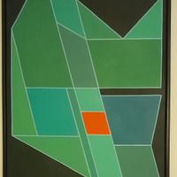 Achille Perilli - TM su tela 81x65 