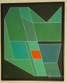 Achille Perilli - TM su tela 81x65 