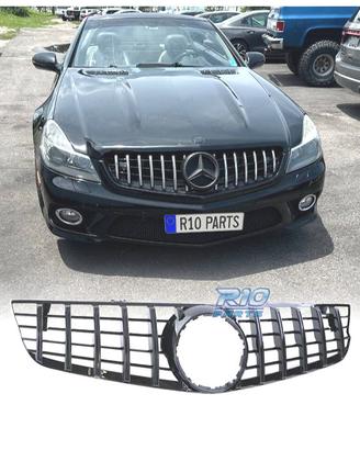 GRIGLIA PER MERCEDES SL R230 08-12 NERO LUCIDO