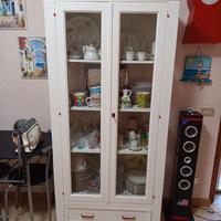 Vetrina/credenza legno bianca