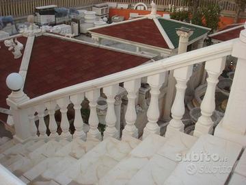 Pilastrini per balaustra senza armatura in cemento