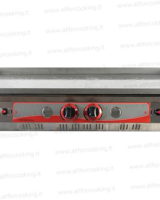 Fry top piastra professionale a gas in acciaio 100
