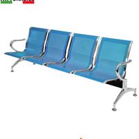 panca da attesa in acciaio colore blu 4 posti