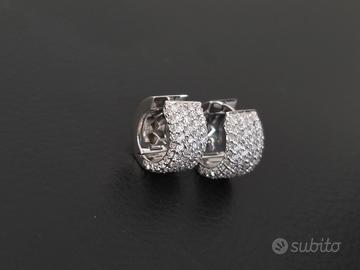 Orecchini oro scattino 1.9 ct diamanti