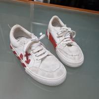 Scarpe Off-White Bambino Bianche Rosse