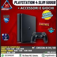 Playstation 4 Slim 500gb + 10 giochi - Usata