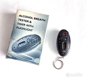 Alcohol Breath Tester & Timer with Flashlight