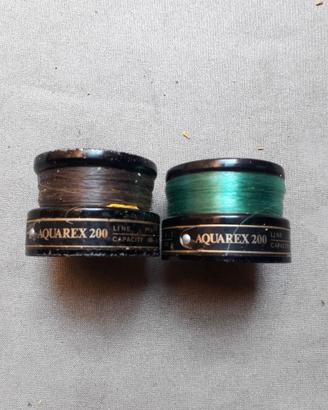 SET 2 BOBINE AQUAREX 200 PER MULINELLO DA PESCA