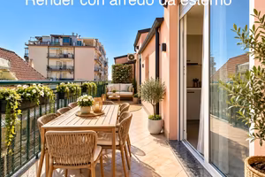 Loano grande bilocale ultimo piano con terrazzo