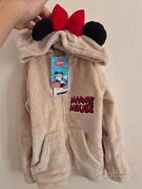 Felpa Minnie con orecchie e fiocco