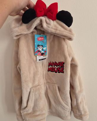 Felpa Minnie con orecchie e fiocco