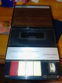 Europhone registratore cassette portatile vintage 