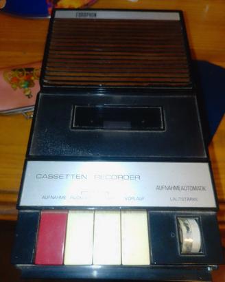 Europhone registratore cassette portatile vintage 