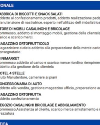 Disponibilità immediata operaio