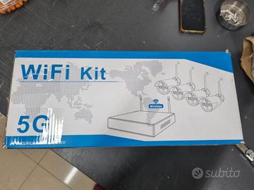 Kit videosorveglianza WiFi NVR + 3 telecamere 3MP