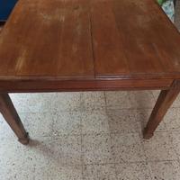 Tavolo liberty allungabile con le 4 sedie