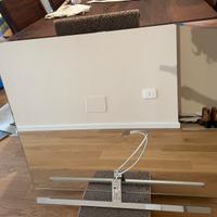 Specchio da bagno con luce integrata 90x75cm