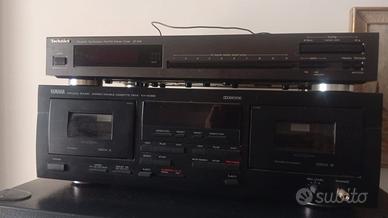 doppia piastra Yamaha e sintonizzatore techinics 