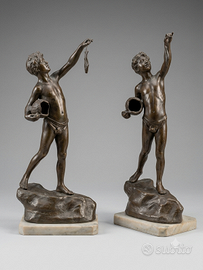 Scultura Bronzo "Giovane Pescatore"