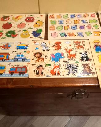 giochi 'forme ad incastro' in legno