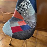 Sedie design patchwork stile nordico – come nuove