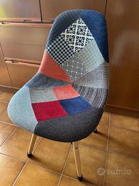 Sedie design patchwork stile nordico – come nuove