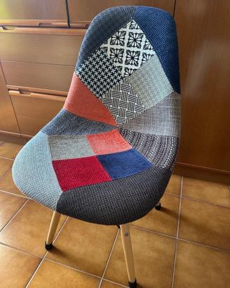 Sedie design patchwork stile nordico – come nuove