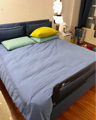 Letto imbottito king size matrimoniale