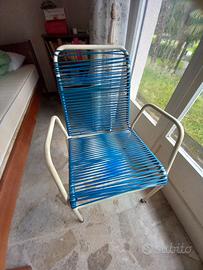 sedie vintage ferro e plastica