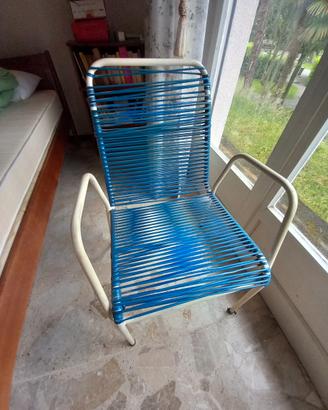 sedie vintage ferro e plastica